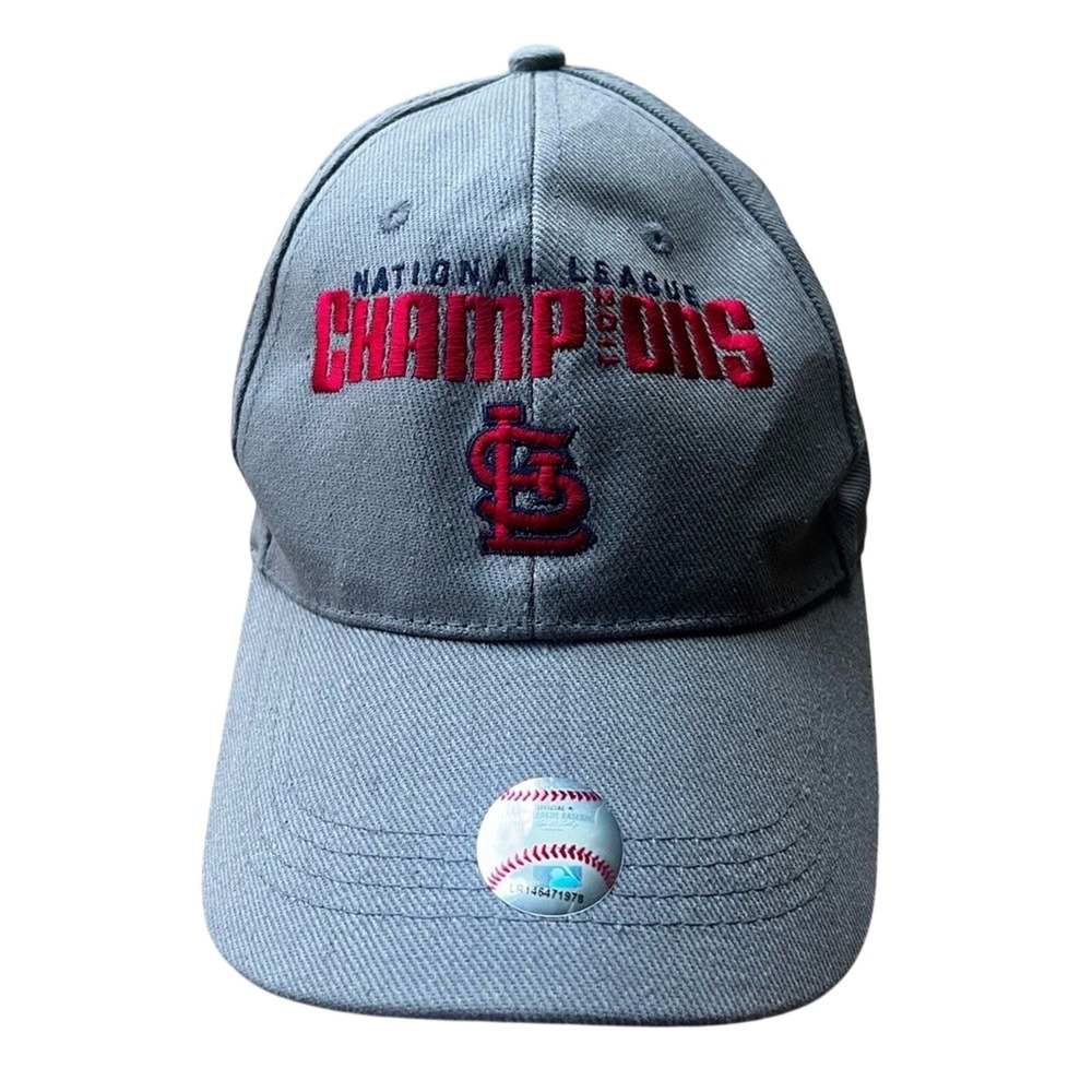 MLB Baseball Saint Louis Cardinals Hat National League 2011 Champions Gray OSFM